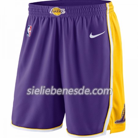 Los Angeles Lakers Lila Nike Herren Kurze Hose Swingman
